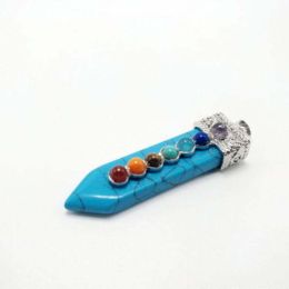 Wholesale Natural Crystal Seven Chakra Jewelry Pendants