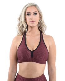 Verona Activewear Sports Bra - Maroon [MADE IN ITALY]