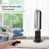 Heater and Cooler Fan, 120 Â° Oscillating Bladeless Fan 32 inch Electric Heater ,with Remote Control