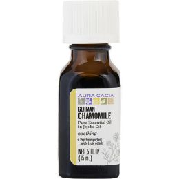 ESSENTIAL OILS AURA CACIA by Aura Cacia GERMAN CHAMOMILE IN JOJOBA OIL 0.5 OZ