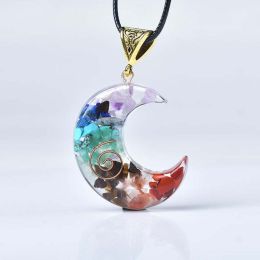 Wholesale Seven Chakra Reiki Natural Stone Pendant Necklace