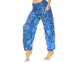 Yoga Lounge Pants (Color: Blue)