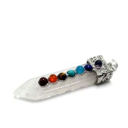 Natural Crystal Seven Chakra Jewelry Pendants (Color: style1)