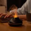 130ML 3D Colorful Flame Humidifier Fire Volcano Diffuser Flame