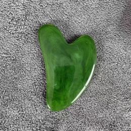 Natural Resin + Jade Gua sha Body Massage Scraper Gau Sha (Color: Green Resin)