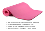 0.3" (0.8cm) Thick Yoga Mat with Carrying Strap