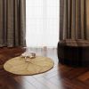 Round Natural Fiber Seagrass Woven Area Rug