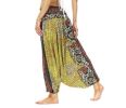 Waist Boho Floral Print Harem Yoga Pants