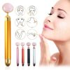 Energy Beauty Bar Vibrating Facial Roller Massager with Jade Roller Ball