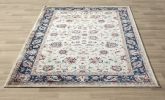 Classic Pattern Design/ Traditional Bordered Floral Filigree Area Rug