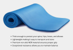 0.3" (0.8cm) Thick Yoga Mat with Carrying Strap