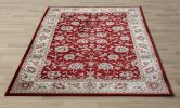 Classic Pattern Design / Traditional Floral Filigree Bordered Area Rug