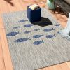 Home Decor Indoor/Outdoor Accent Rug --Natural Classic Pattern Design