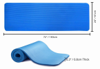 0.3" (0.8cm) Thick Yoga Mat with Carrying Strap