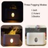 200ML Flame Lights Aroma Diffusers 3D Flame Air Humidifier Ultrasonic Oil Diffuser
