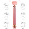 5-in-1 24K Gold Beauty Bar Face Massager-- Electric Vibrating Rose Quartz 3D Face Roller