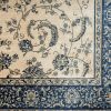 Classic Pattern Design / Traditional Floral Filigree Bordered Area Rug