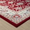 Classic Pattern Design / Traditional Floral Filigree Bordered Area Rug