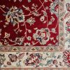 Classic Pattern Design / Traditional Floral Filigree Bordered Area Rug