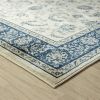 Classic Pattern Design / Traditional Floral Filigree Bordered Area Rug